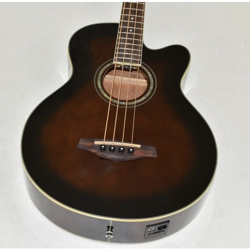 Ibanez AEB10E-DVS Artwood Series Acoustic Electric Bass in Dark Violin Sunburst High Gloss Finish 9622