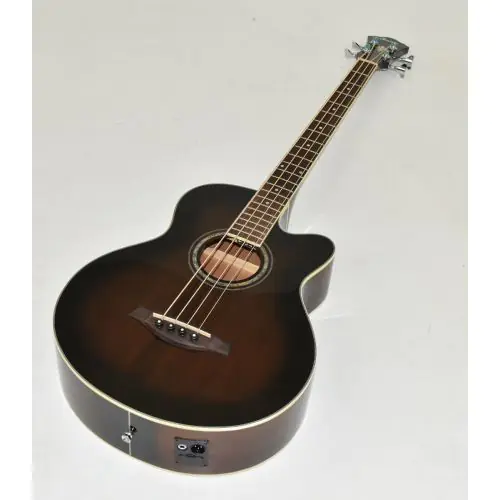 Ibanez AEB10E-DVS Artwood Series Acoustic Electric Bass in Dark Violin Sunburst High Gloss Finish 9697, AEB10EDVS.B