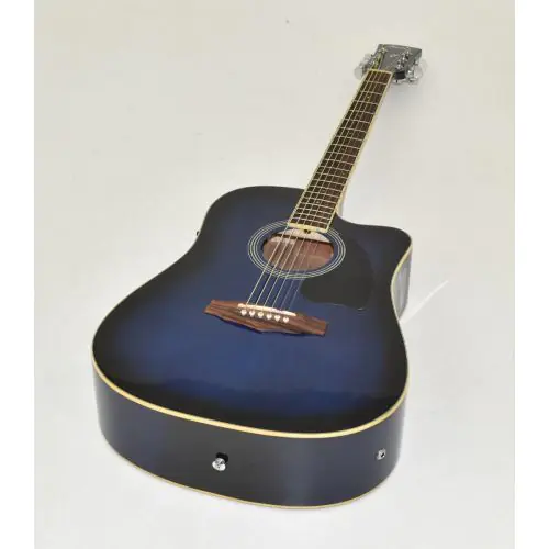 Ibanez PF15ECEWC-TBS PF Series Acoustic Guitar-Transparent Blue Sunburst High Gloss Finish 0754, PF15ECEWCTBS.B 0573