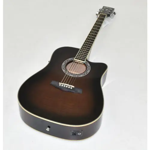 Ibanez PF28ECEDVS PF Series Acoustic Guitar in Dark Violin Sunburst 0006