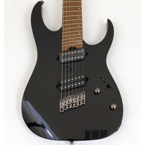 Ibanez RGMS7 BK Multi Scale 7 String Black Guitar B-Stock