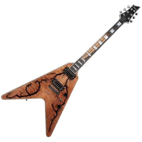 Schecter V-1 Electro Resin Guitar Gloss Natural, 604