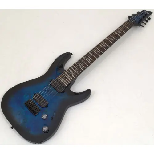 Schecter Omen Elite-7 Guitar Blue Burst B-Stock 0135, 2458