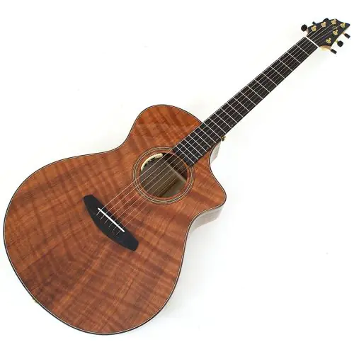 Breedlove Oregon Concert CE Figured Redwood-Myrtlewood Exhibition Guitar, ORCN01CERWMY-X