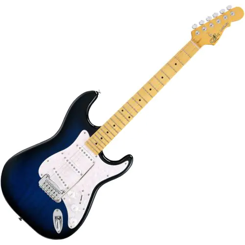 G&L Tribute Legacy Guitar in Blueburst Maple, LGCY.MP.BLB-A