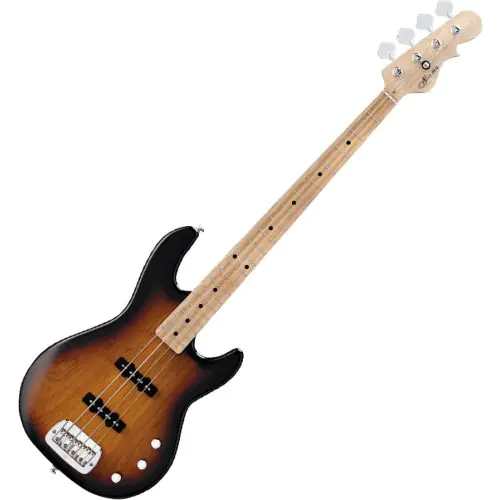 G&L Tribute JB-2 Bass Guitar in 3-Tone Sunburst Finish, TI-JB2-120R20M00
