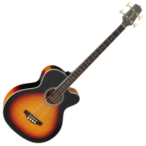 Takamine GB72CE-BSB G-Series Acoustic Electric Bass in Brown Sunburst Finish, TAKGB72CEBSB