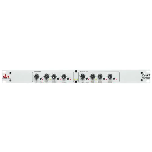 dbx 223xs Stereo 2-Way/Mono 3-Way Crossover with XLR Connectors, DBX223XSV