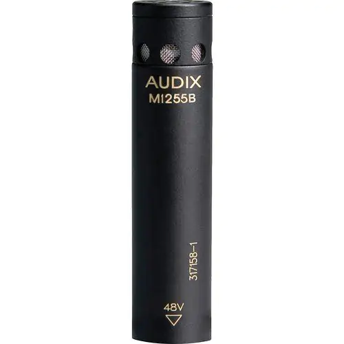 Audix M1255B Miniature Clip-On Condenser Cardioid Microphone, M1255B