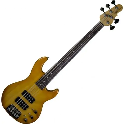 G&L usa custom L-2500 5 string empress body electric bass in honeyburst, USA Custom L-2500 HB 7287