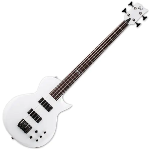 ESP LTD EC-154 Electric Bass in Snow White, EC-154 SW