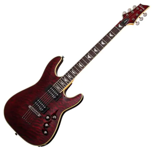 Schecter Omen Extreme-6 Electric Guitar in Black Cherry Finish, 2004