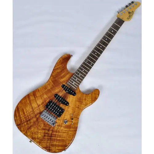 Schecter USA California Custom Elite Koa Top Electric Guitar, USACCEKNATSH
