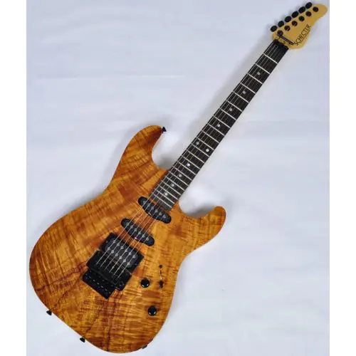 Schecter CET Koa Natural Gloss USA Custom Shop Electric Guitar, USACETKNATSD