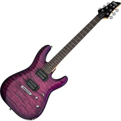 Schecter C-6 Plus Electric Guitar Electric Magenta, 445