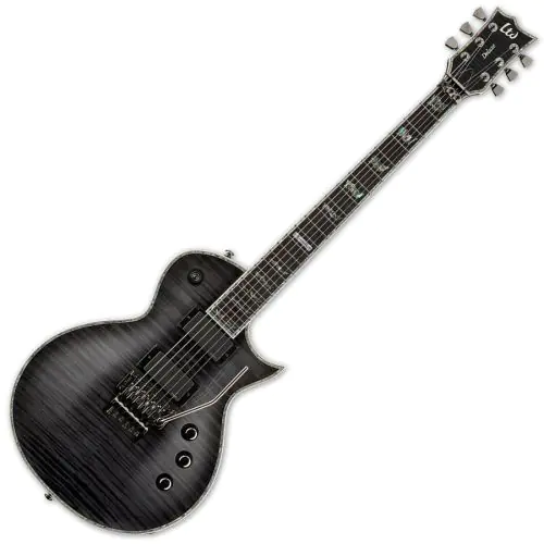 ESP LTD Deluxe EC-1000FR See-Thru Black Guitar, EC-1000FR