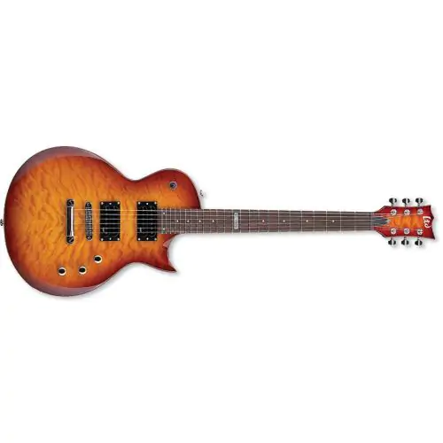ESP LTD EC-100QM Quilt Maple Faded Cherry Sunburst Guitar, EC-100QM FCSB