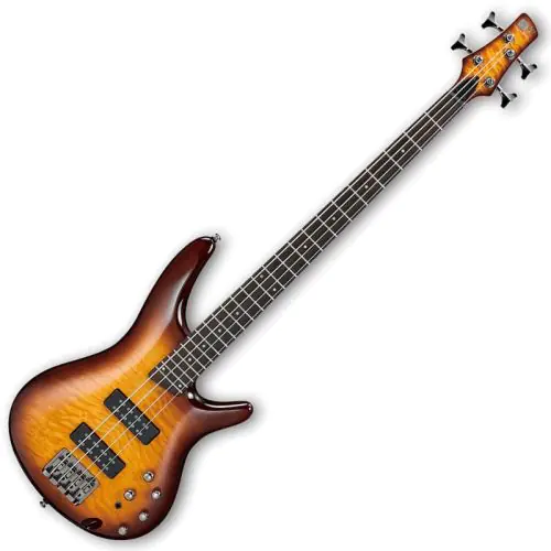Ibanez SR400EQM-BBT SR Series Electric Bass in Brown Burst Finish, SR400EQMBBT