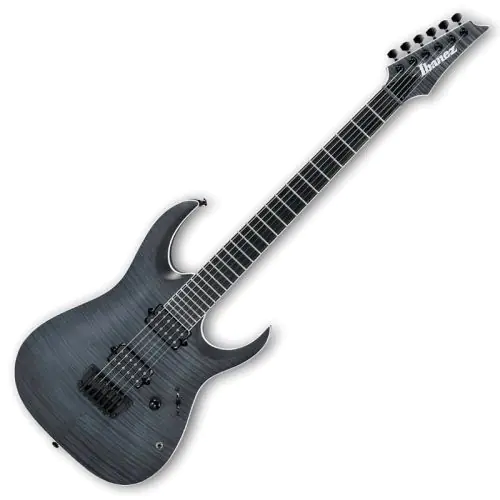 Ibanez RGAIX6FM-TGF RG Iron Label Series Electric Guitar in Transparent Gray Flat Finish, RGAIX6FMTGF