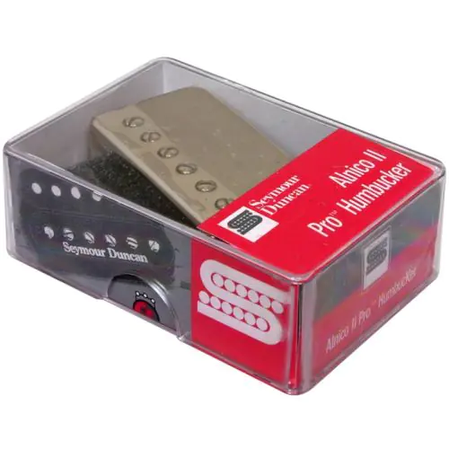 Seymour Duncan Humbucker APH-1B Alnico 2 Pro Bridge Pickup Nickel Cover, 11104-05-Nc