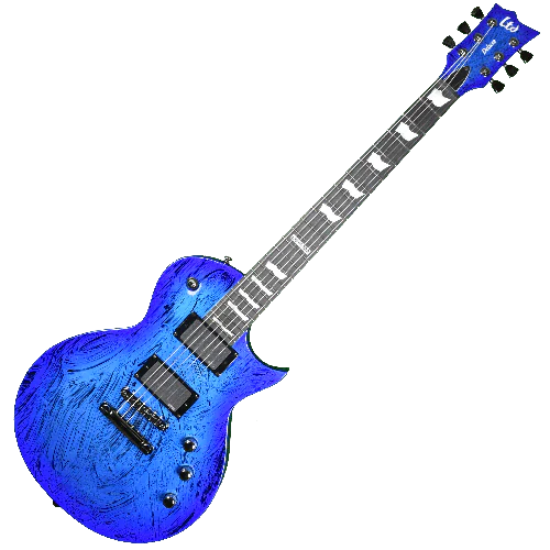 ESP LTD Deluxe EC-1000 Electric Guitar in Swirl Blue Finish, EC-1000 swirl blue