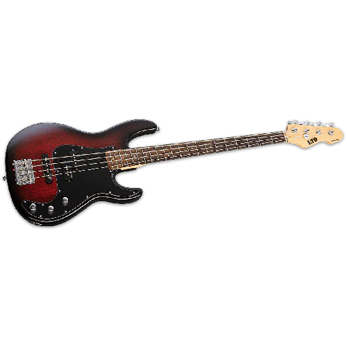 ESP LTD AP-204 Electric Bass in Burgundy Burst, LTD AP-204 BGB