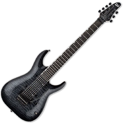 ESP LTD BS-7B Ben Savage 7 strings Baritone Electric Guitar in See Thru Black Sunburst, LTD BS-7B STBLKSB