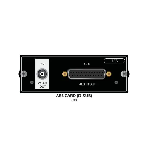 Soundcraft AES/EBU 8x8 D Type Card with Word Clock, A520.003000SP