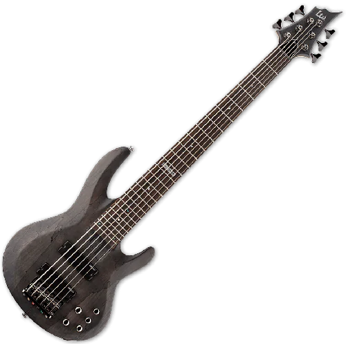 ESP LTD B-206SM Electric Bass in See Thru Black Satin B-Stock, B-206SM-STBLKS.B