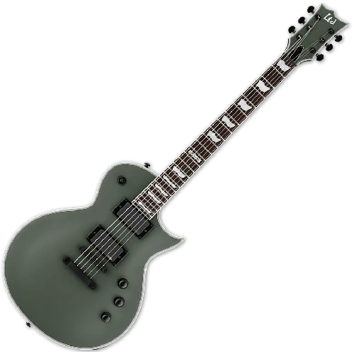 ESP LTD EC-401 Electric Guitar in Military Green Satin, LTD EC-401 MGS
