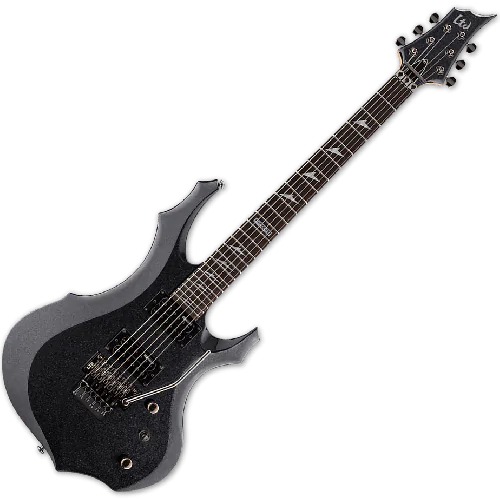 ESP LTD F-200FR Electric Guitar in Charcoal Metallic Finish, F200FR