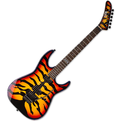 ESP LTD GL-200SBT George Lynch Electric Guitar in Sunburst Tiger, LTD GL-200SBT