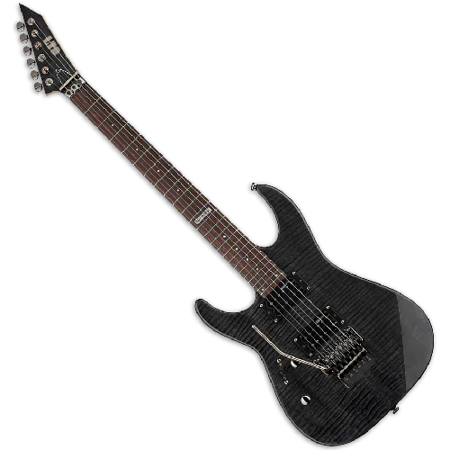 ESP LTD M-100FM Left Handed Electric Guitar in See-Through Black, M-100FM STBLK LH