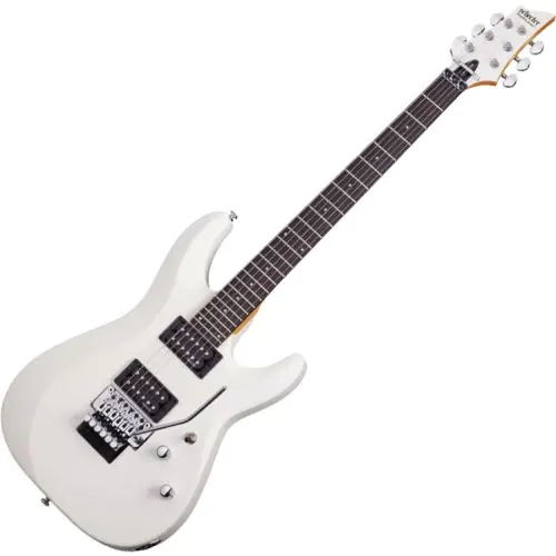 Schecter C-6 FR Deluxe Electric Guitar Satin White, 435