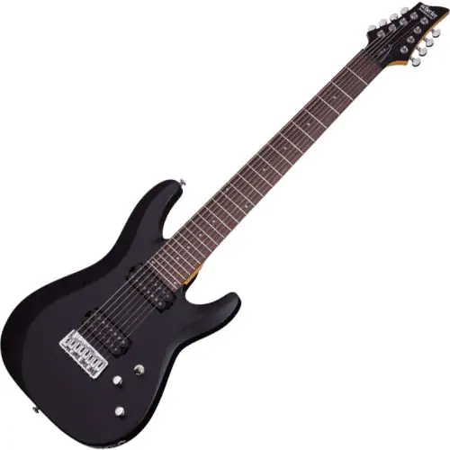 Schecter C-8 Deluxe Electric Guitar Satin Black, 440