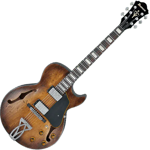Ibanez Artcore Vintage ASV10A Semi-Hollow Electric Guitar in Tobacco Burst Low Gloss, ASV10ATCL