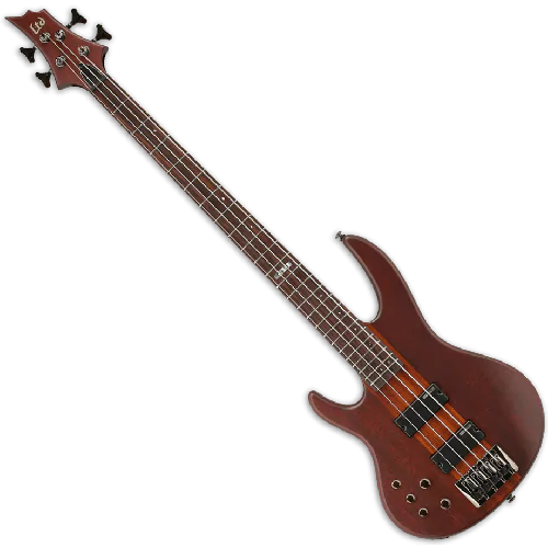 ESP LTD D-4 Left Handed Bass Guitar in Natural Satin, D-4NS LH