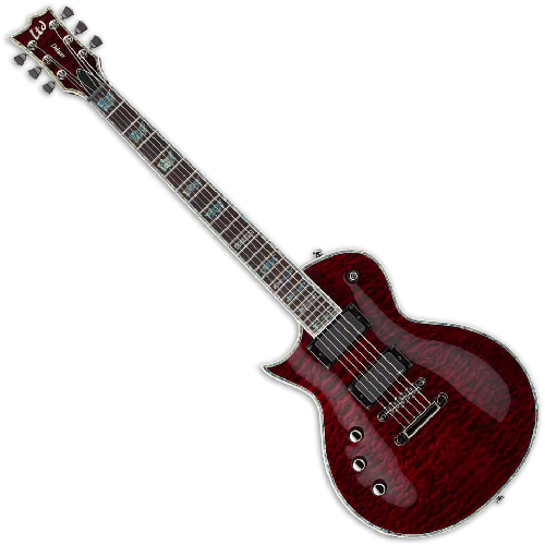 ESP LTD EC-1000 STBC Lefty Guitar in See Thru Black Cherry, EC-1000STBC LH