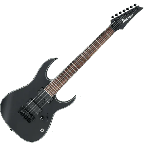 Ibanez RG Iron Label RGIR37BFE 7 String Electric Guitar in Black Flat, RGIR37BFEBKF
