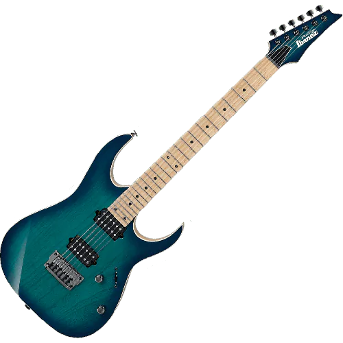 Ibanez RG Prestige RG652AHMFX Electric Guitar in Nebula Green Burst with Case, RG652AHMFXNGB