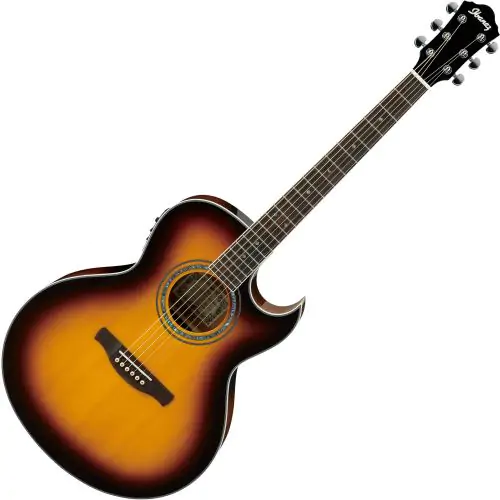 Ibanez Joe Satriani JSA5 Signature Acoustic Electric Guitar Vintage Burst, JSA5VB