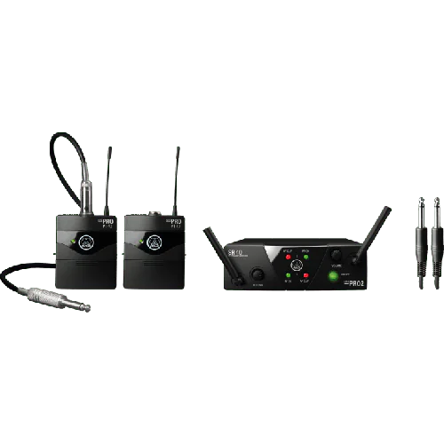 AKG WMS40 Mini Dual Instrumental Set Wireless Microphone System - Band C & D, 3351H00060