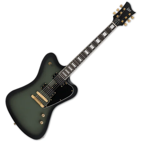 ESP LTD Bill Kelliher Sparrowhawk Guitar Military Green Sunburst Satin, LSPARROWHAWKMGSBS