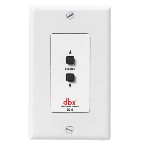 dbx ZC6 Wall-Mounted Zone Controller, DBXZC6V