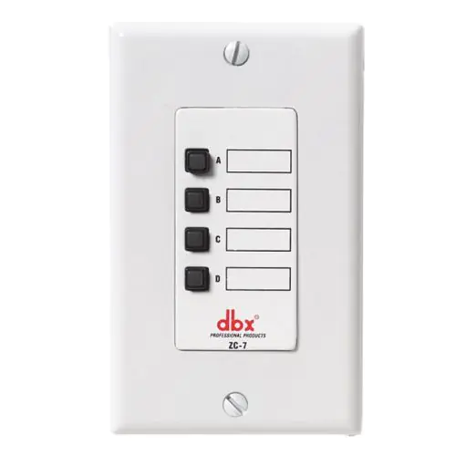 dbx ZC7 Wall Mounted Zone Controller, DBXZC7V