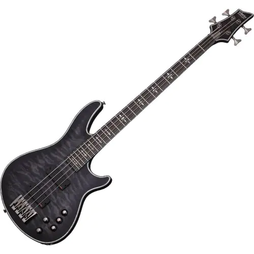 Schecter Hellraiser Extreme-4 Electric Bass See Thru Black Satin, 1909