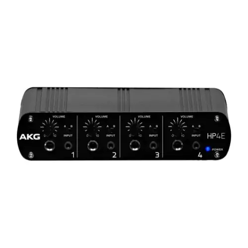 AKG HP4E 4-Channel Headphone Amplifier, 3450H00050