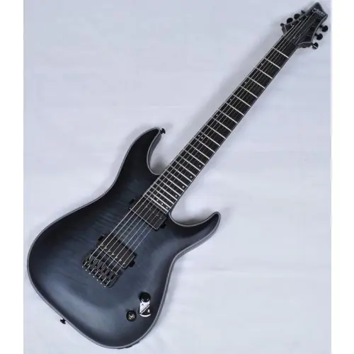 Schecter KM-7 Keith Merrow Electric Guitar in Trans Black Burst Satin Finish, 237