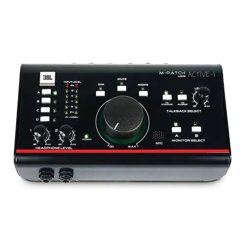 JBL M-Patch Active-1 Precision Monitor Control Plus Studio Talkback and USB I/O, ACTIVE-1