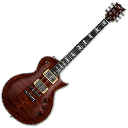 ESP LTD EC-1000 Fluence Electric Guitar Tiger Eye, LEC1000FMTEF